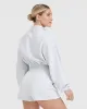 All Day Lightweight Crop 1/4 Zip Sweatshirt | Light Grey Marl sold by Oner Active