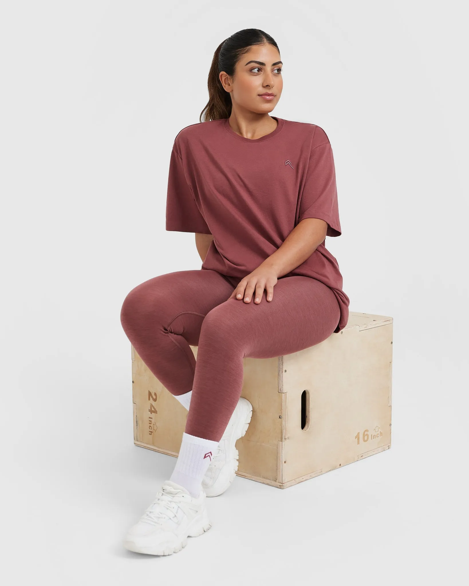 Classic Oversized Lightweight T-Shirt | Berry sold by Oner Active product image thumbnail 3
