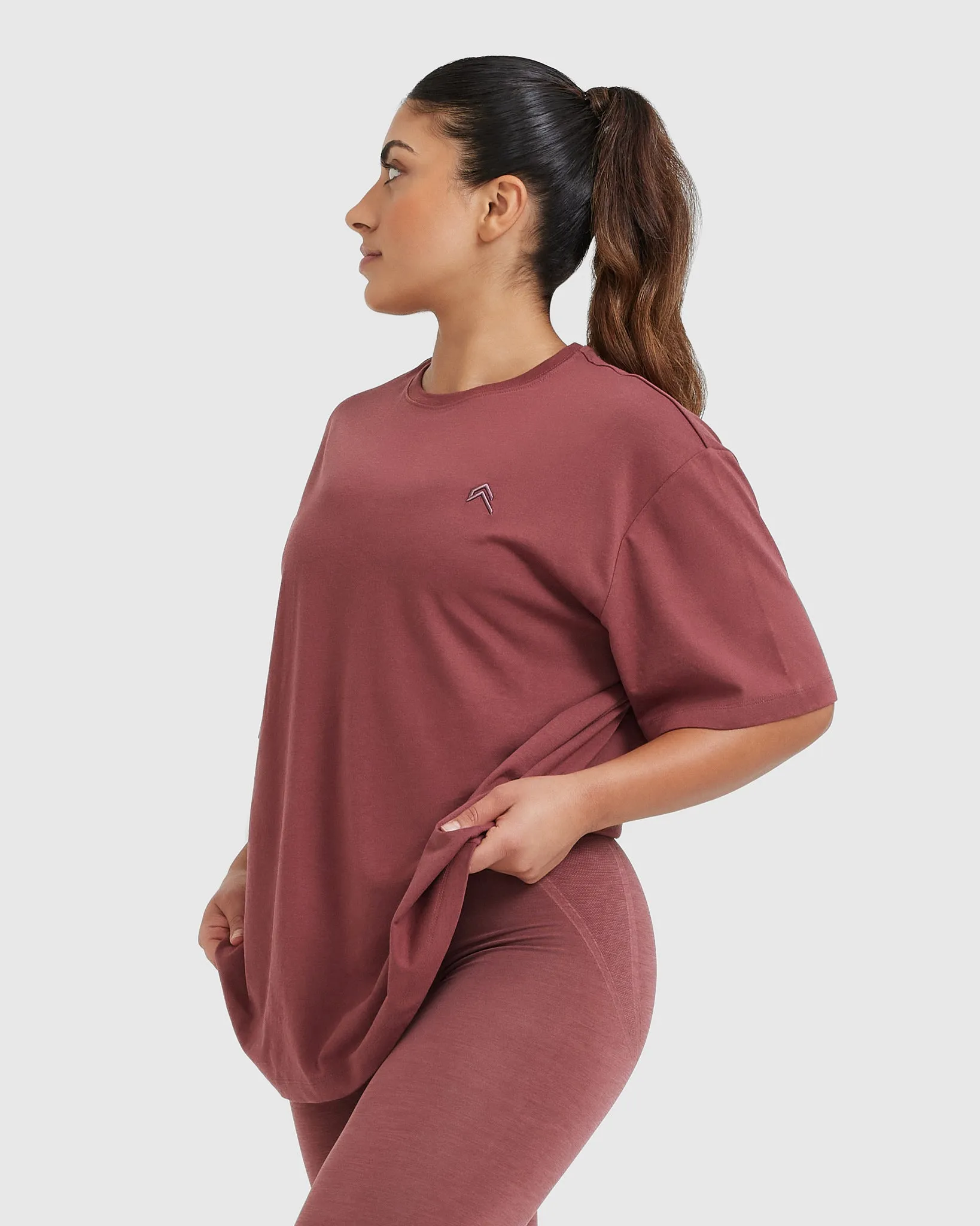 Classic Oversized Lightweight T-Shirt | Berry sold by Oner Active product image thumbnail 4