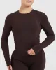 Mellow™ Soft Mid Long Sleeve Top | 70% Cocoa sold by Oner Active