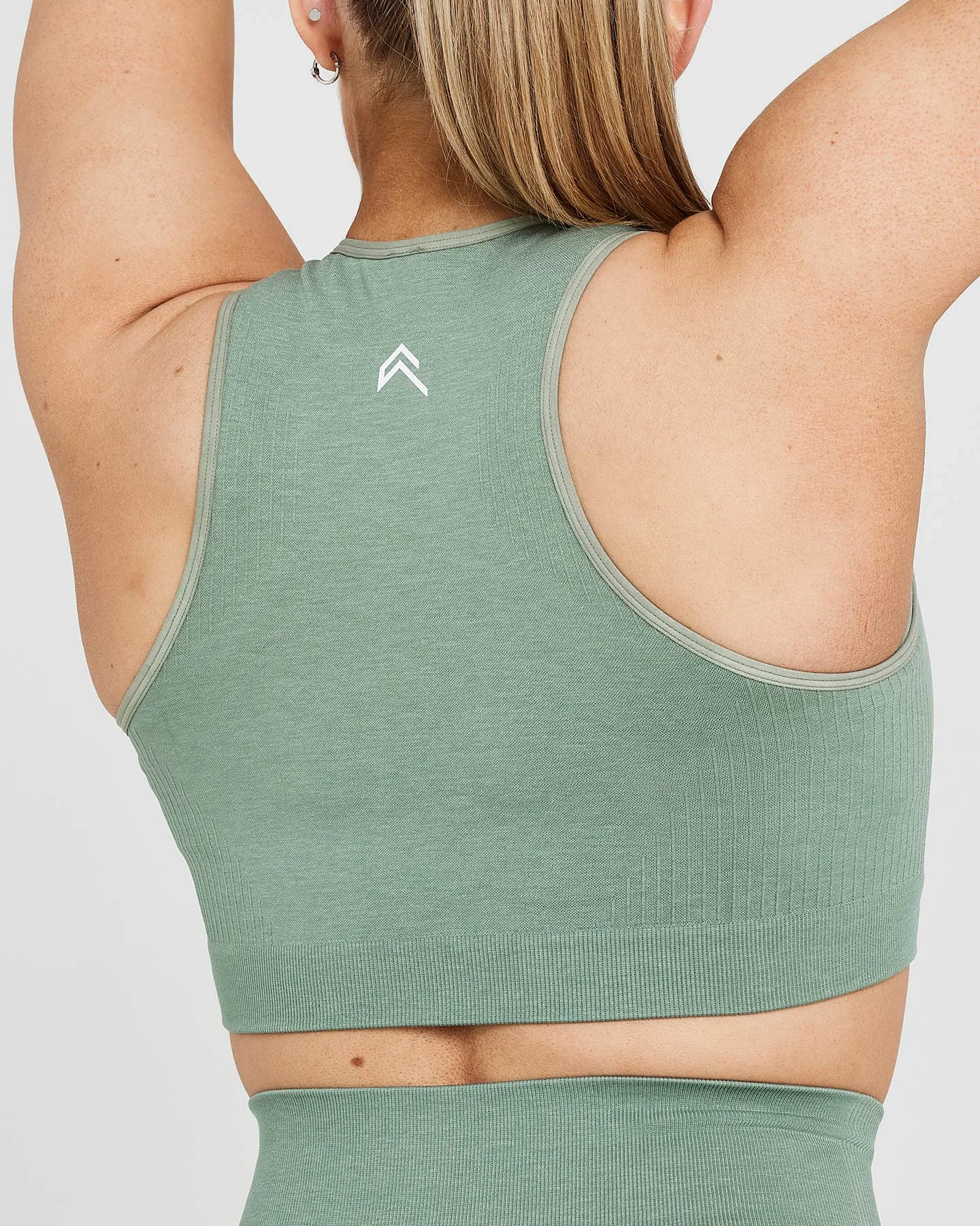 Classic Seamless 2.0 Crop Top | Sage Marl sold by Oner Active product image thumbnail 5