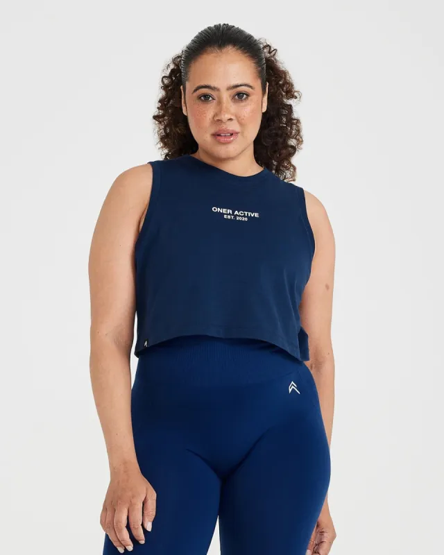 Graphic Jersey Tank | Washed Midnight sold by Oner Active