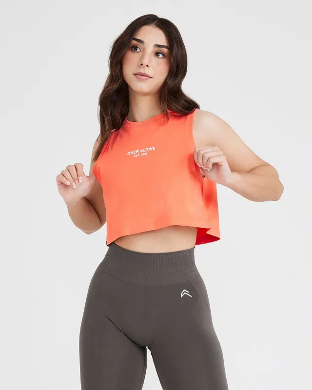 Graphic Jersey Tank | Washed Peach Blossom sold by Oner Active