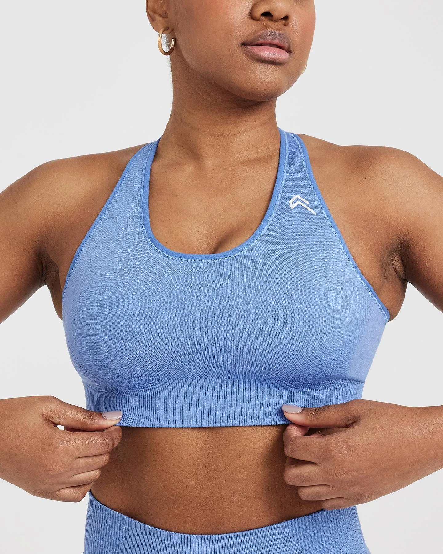 Classic Seamless 2.0 Bralette | Light Denim Marl sold by Oner Active product image thumbnail 3