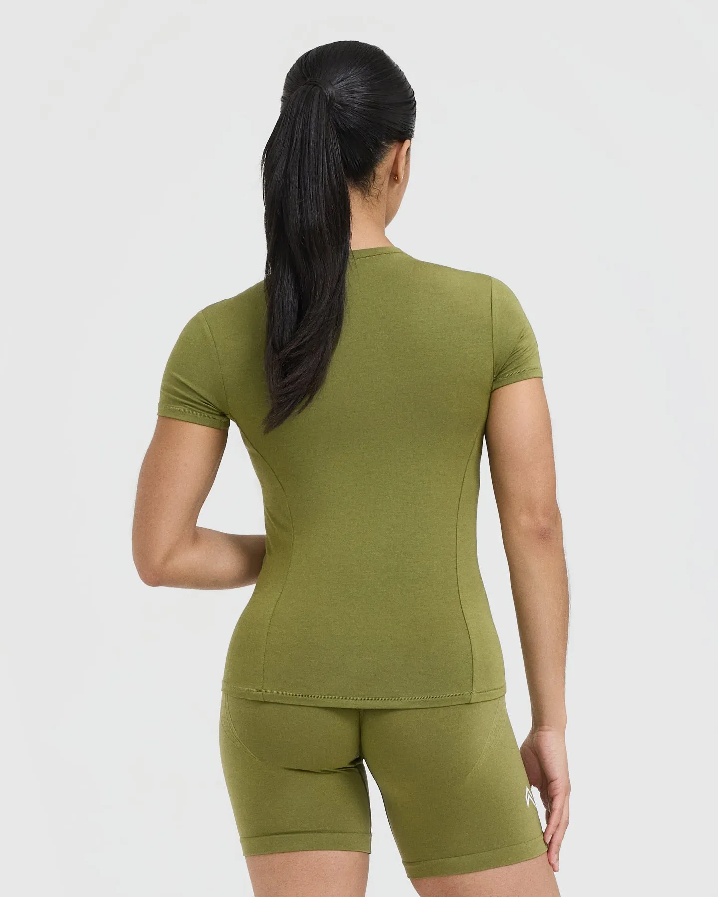 Mellow Soft Short Sleeve T-Shirt | Olive Green sold by Oner Active product image thumbnail 2