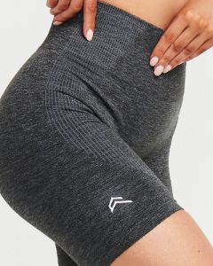 Classic Seamless Cycling Shorts | Coal Marl sold by Oner Active