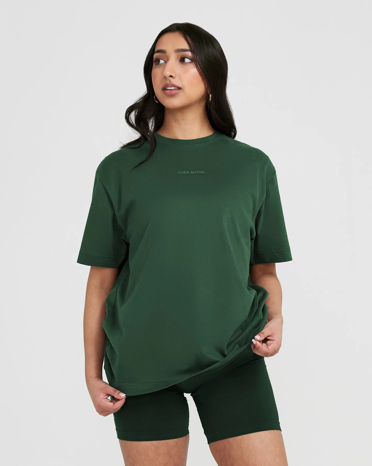 Classic Mirror Graphic Oversized T-Shirt | Washed Evergreen sold by Oner Active