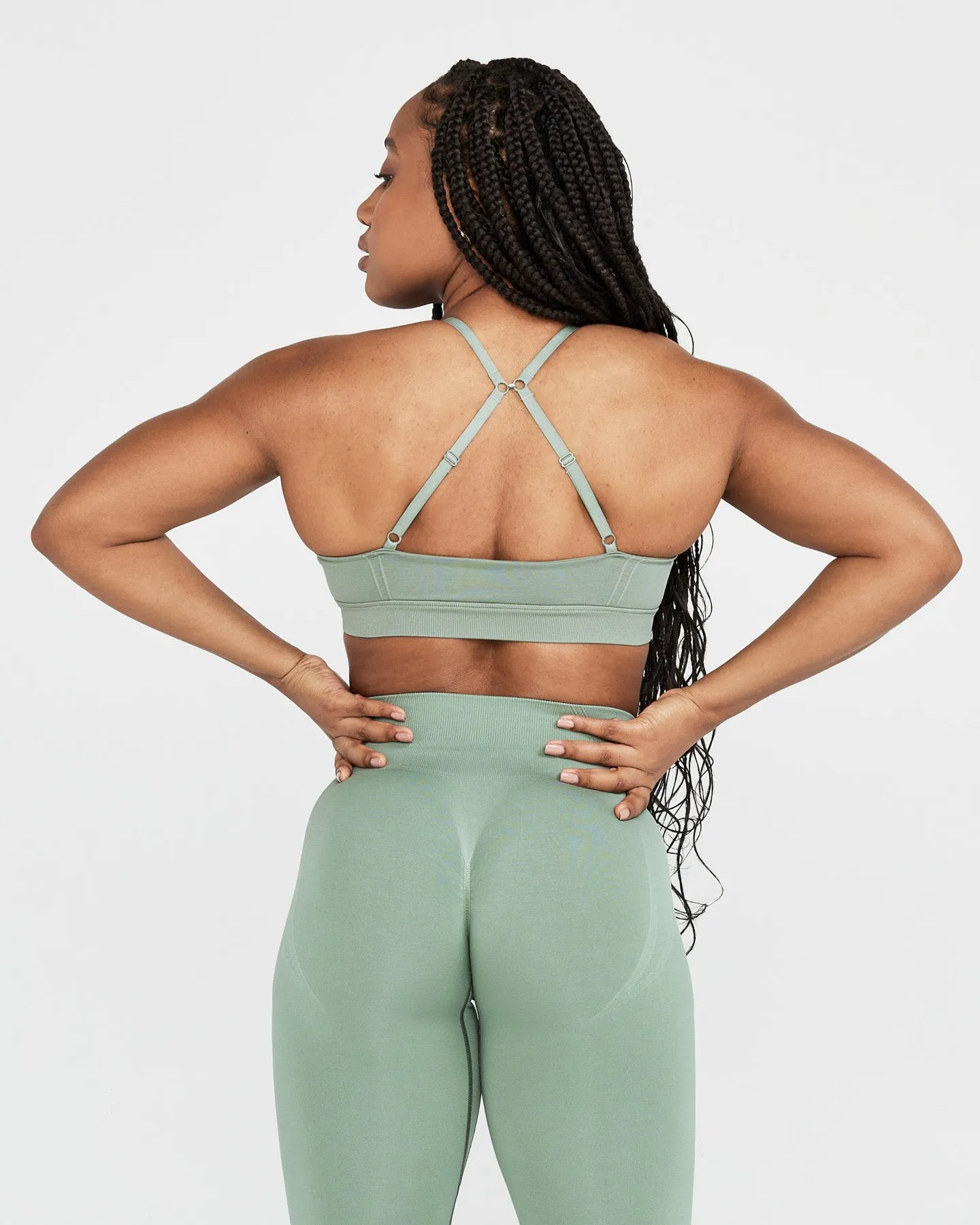 Effortless Micro Bralette | Sage sold by Oner Active product image thumbnail 2