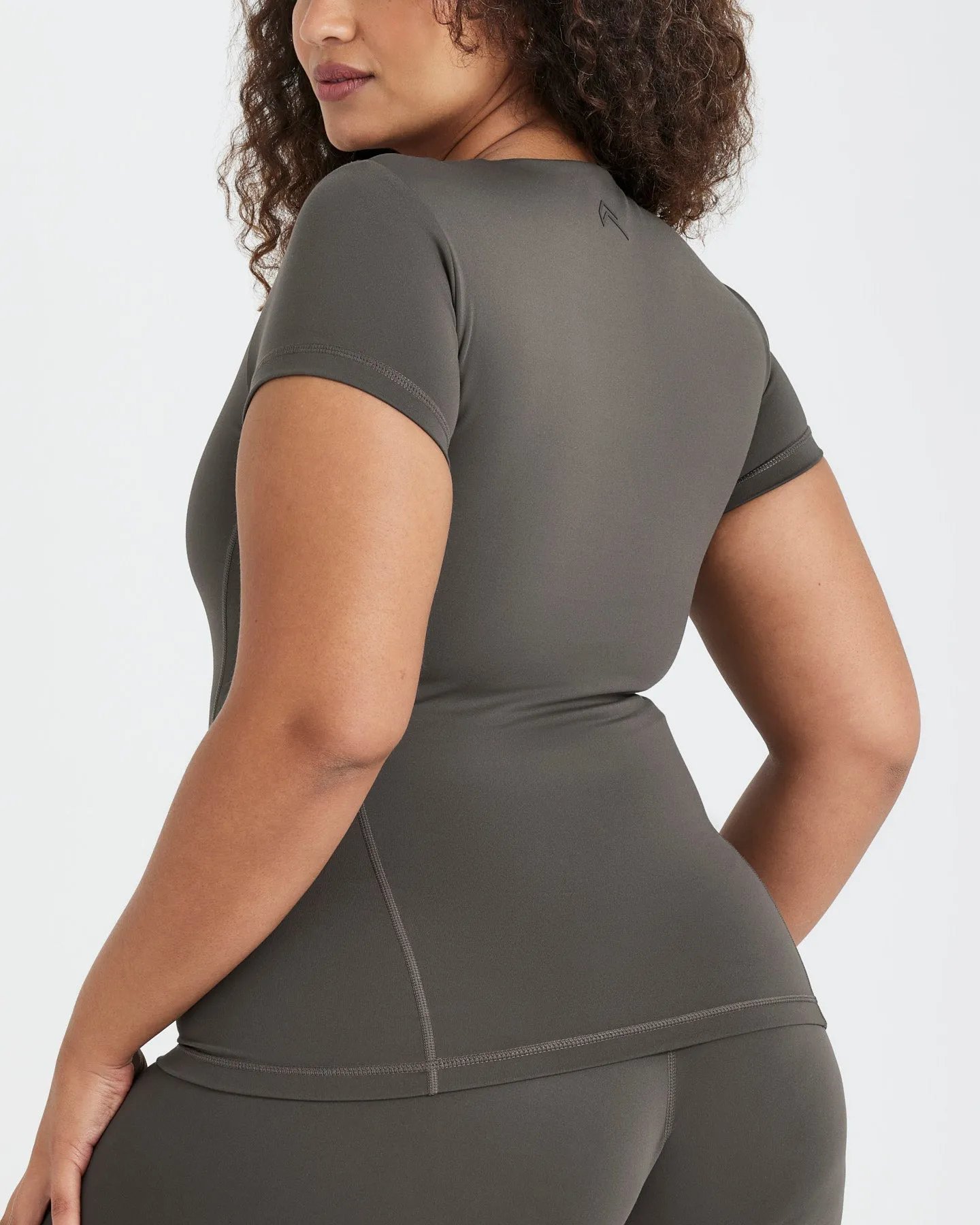 Timeless Short Sleeve Tee | Deep Taupe sold by Oner Active product image thumbnail 5