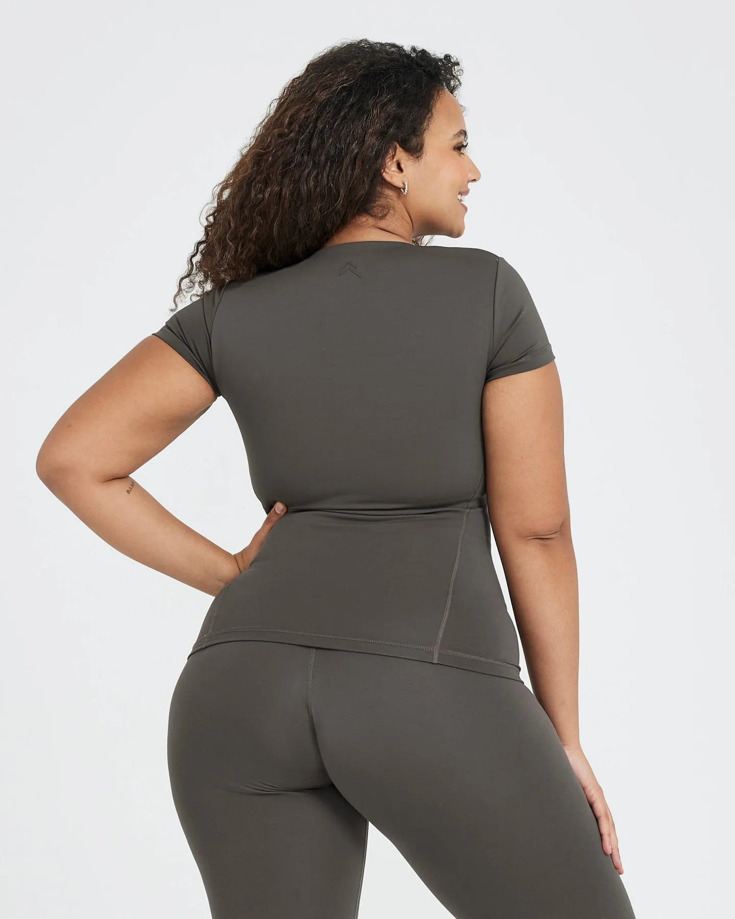 Timeless Short Sleeve Tee | Deep Taupe sold by Oner Active product image thumbnail 2