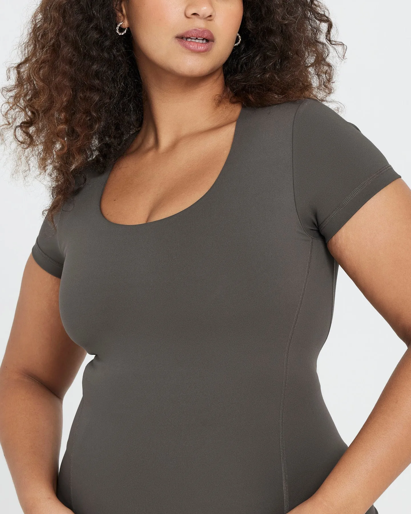 Timeless Short Sleeve Tee | Deep Taupe sold by Oner Active product image thumbnail 4