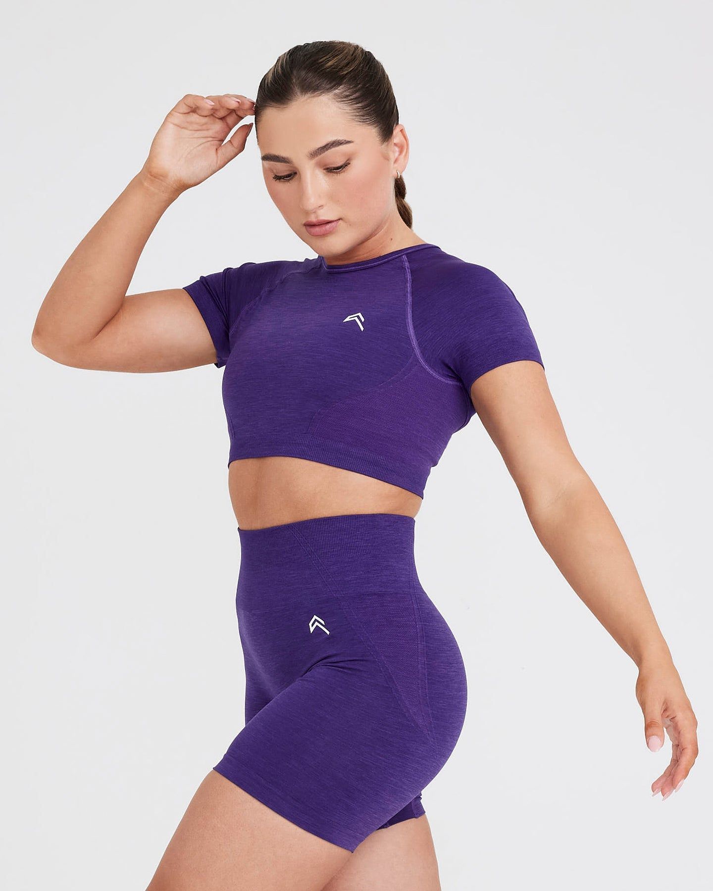 Effortless Seamless Short Sleeve Crop Top | Amethyst sold by Oner Active product image thumbnail 3