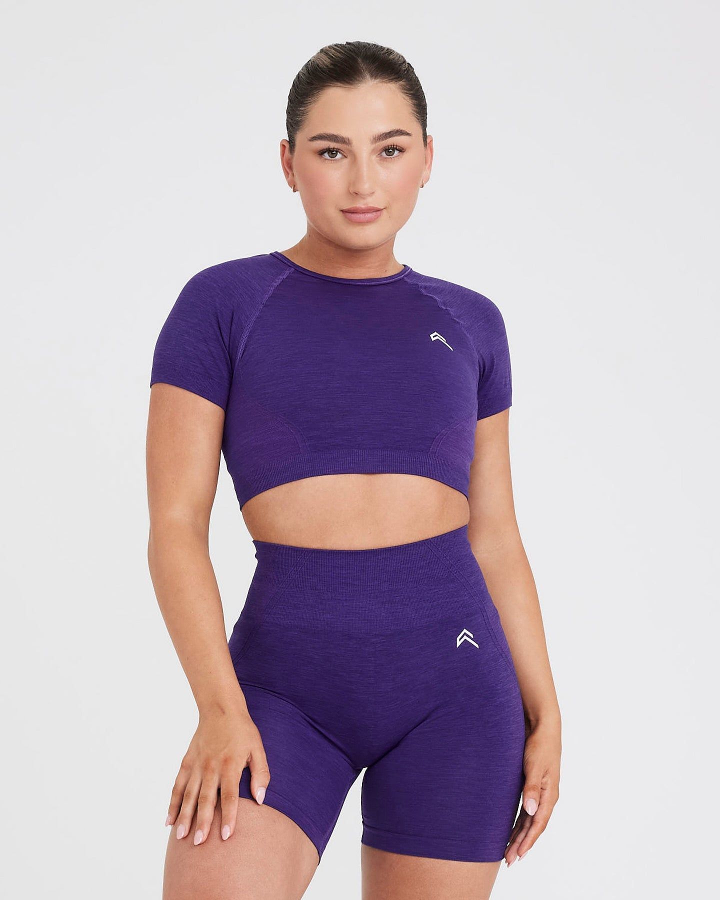 Effortless Seamless Short Sleeve Crop Top | Amethyst sold by Oner Active