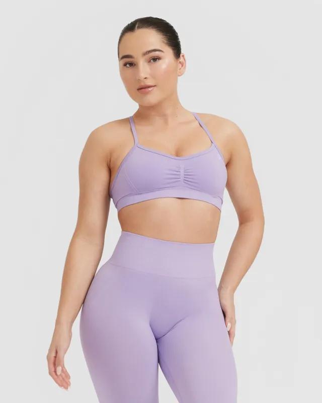 Effortless Strappy Bralette | Wisteria Purple sold by Oner Active