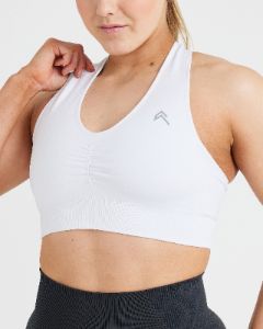 Classic Seamless 2.0 V-Neck Bralette | White sold by Oner Active