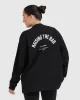 Raising The Bar Graphic Unisex Long Sleeve Top | Black sold by Oner Active
