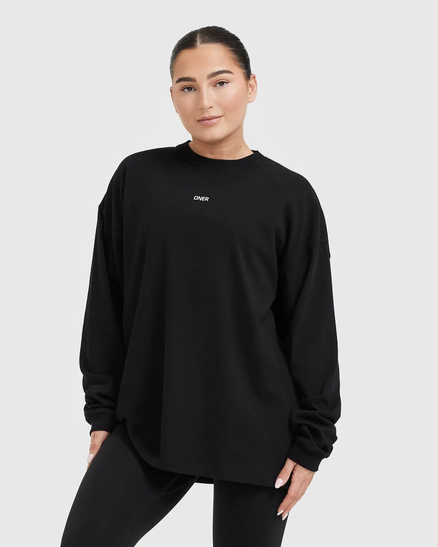 Raising The Bar Graphic Unisex Long Sleeve Top | Black sold by Oner Active
