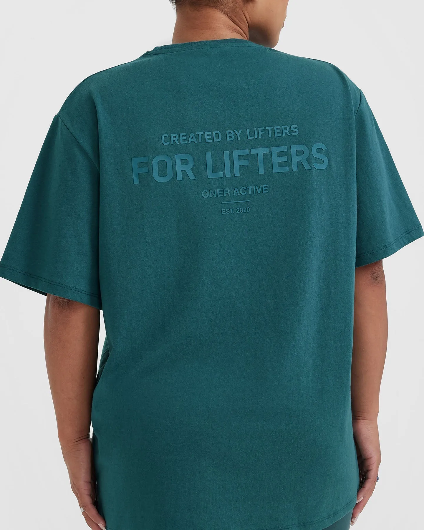 Classic Lifters Graphic Oversized Lightweight T-Shirt | Marine Teal sold by Oner Active product image thumbnail 5