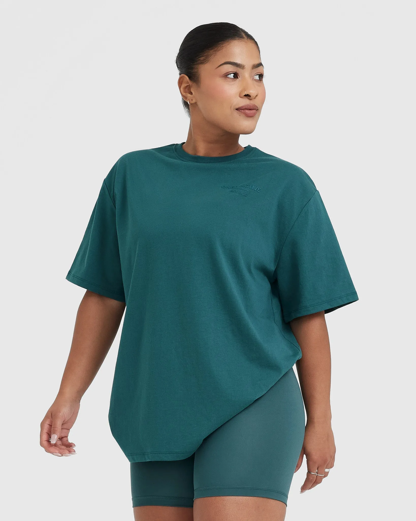 Classic Lifters Graphic Oversized Lightweight T-Shirt | Marine Teal sold by Oner Active product image thumbnail 3