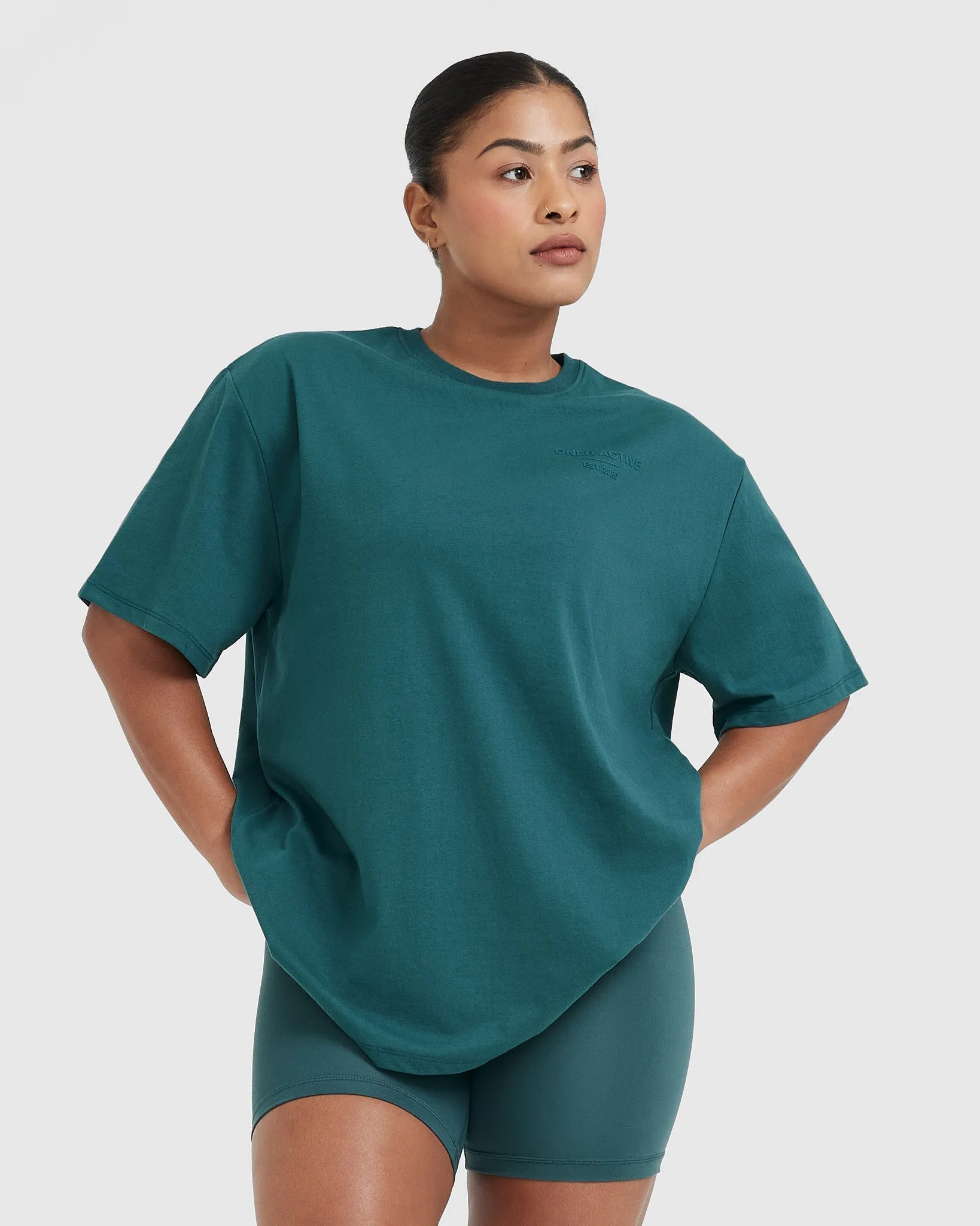 Classic Lifters Graphic Oversized Lightweight T-Shirt | Marine Teal sold by Oner Active