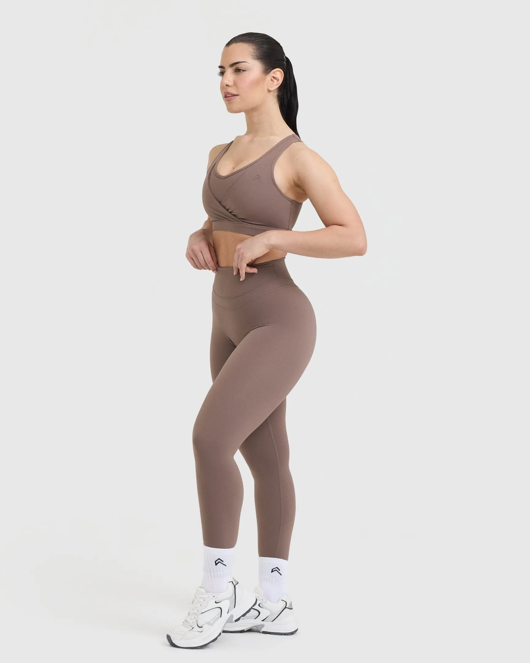 Unified Layered Sports Bra | Cool Brown sold by Oner Active product image thumbnail 3