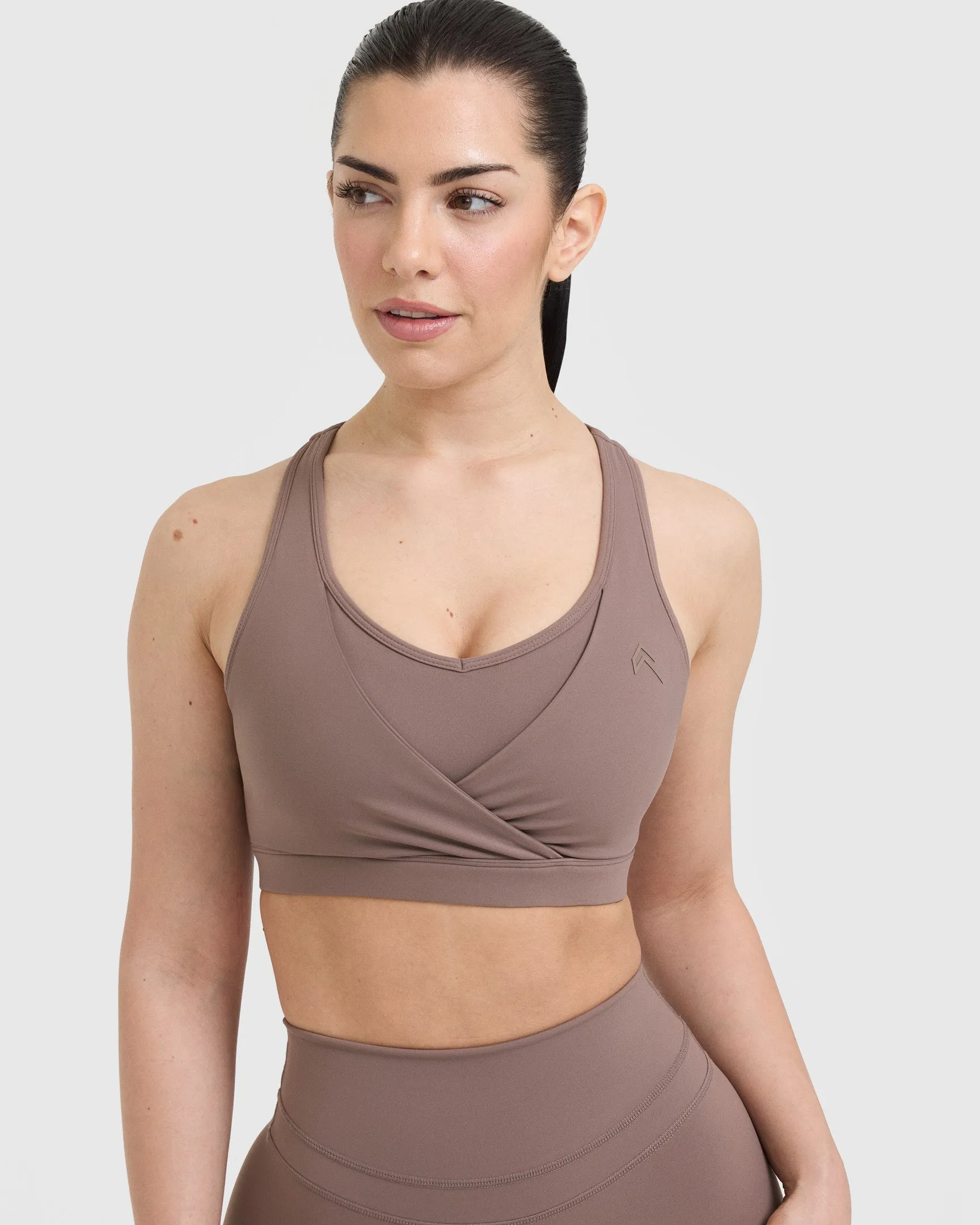 Unified Layered Sports Bra | Cool Brown sold by Oner Active product image thumbnail 4