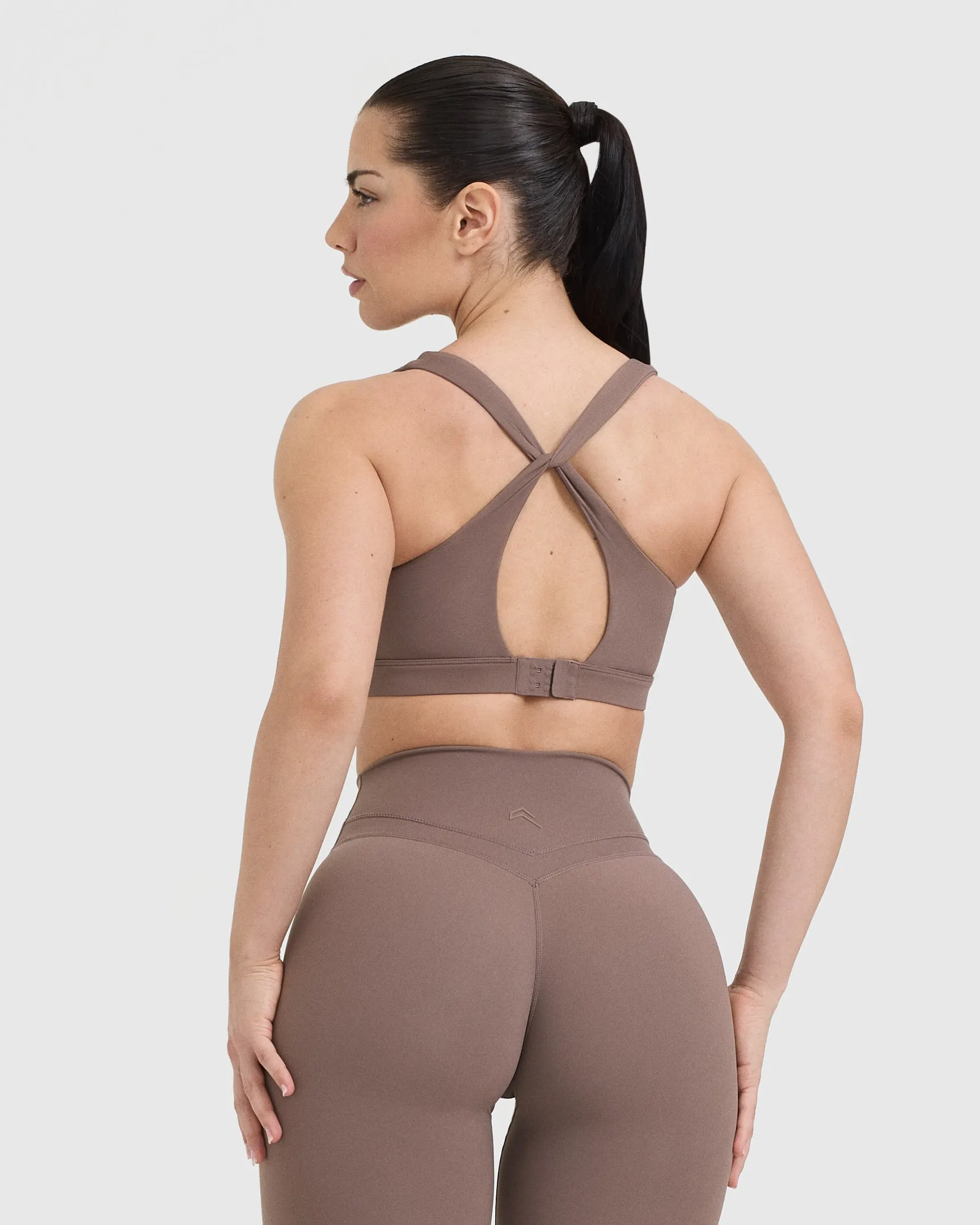 Unified Layered Sports Bra | Cool Brown sold by Oner Active product image thumbnail 2