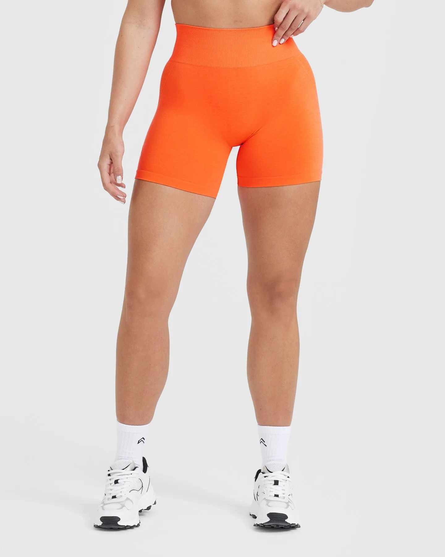 Oner Active Effortless Seamless Shorts Tangerine Orange Parallel