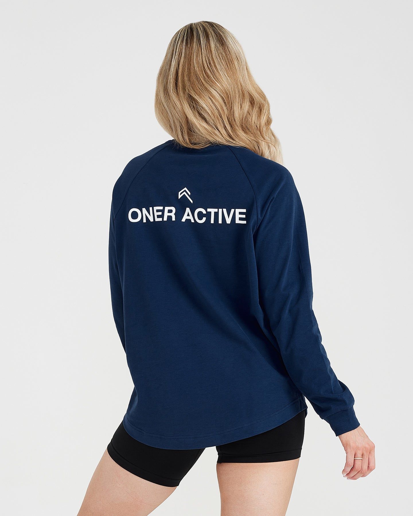 Graphic Oversized Long Sleeve Tee | Washed Midnight sold by Oner Active product image thumbnail 4
