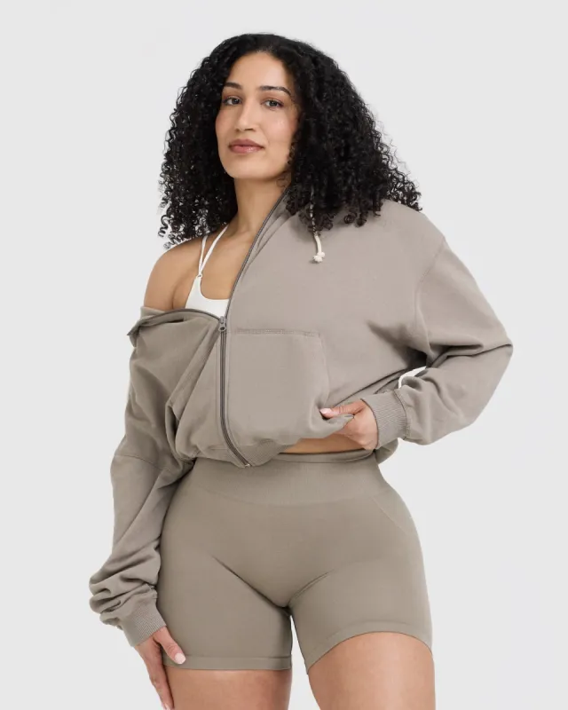 Raw Lounge Oversized Zip Hoodie | Washed Minky sold by Oner Active