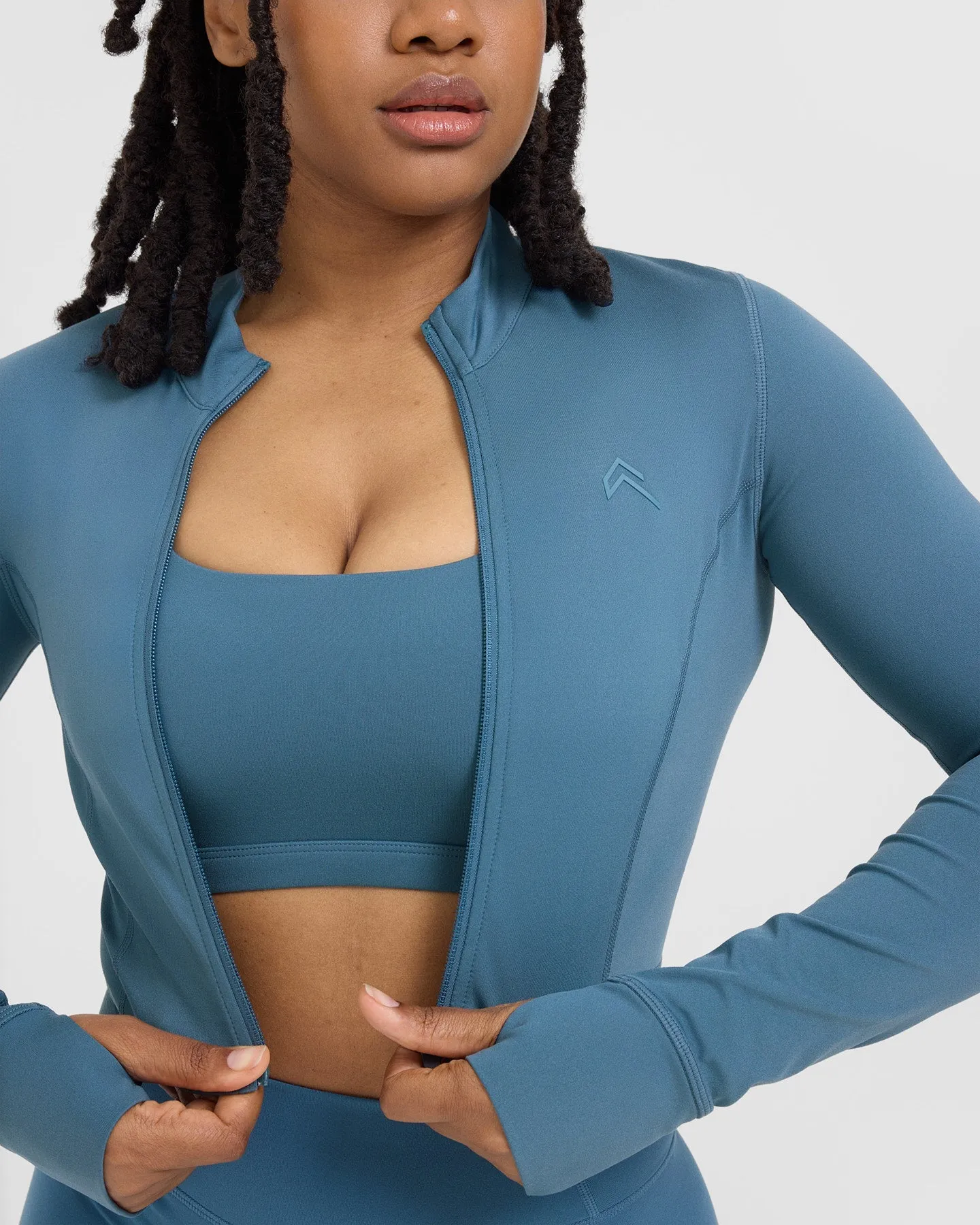 Timeless Crop Jacket | Moonstone Blue sold by Oner Active product image thumbnail 4