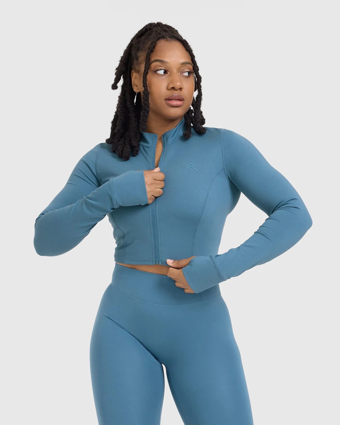 Timeless Crop Jacket | Moonstone Blue sold by Oner Active