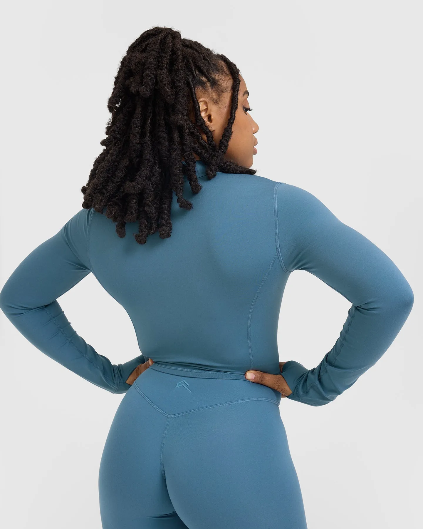 Timeless Crop Jacket | Moonstone Blue sold by Oner Active product image thumbnail 5