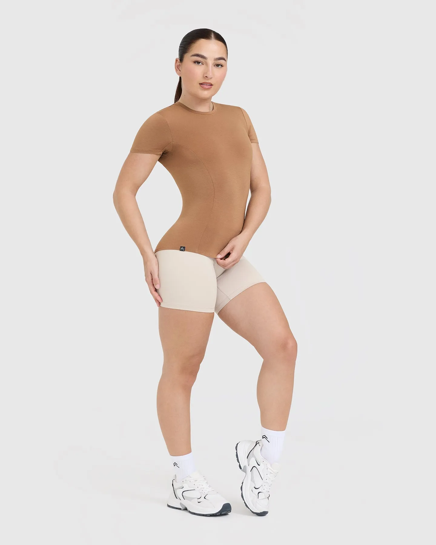 Mellow Soft Short Sleeve T-Shirt | Nude 3 sold by Oner Active product image thumbnail 3