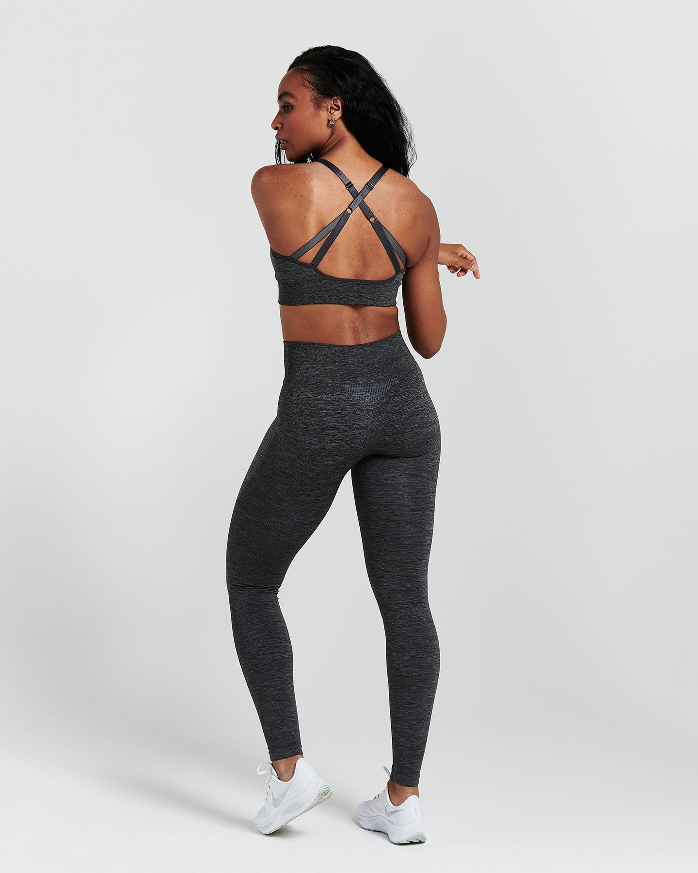 Classic Seamless Sports Bra | Coal Marl sold by Oner Active product image thumbnail 2