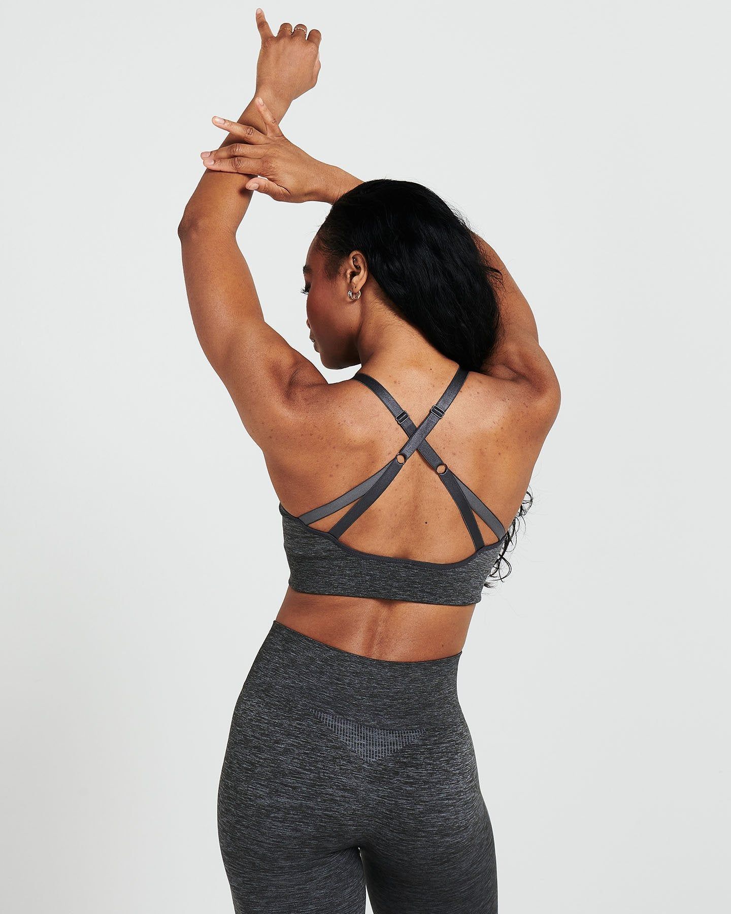 Classic Seamless Sports Bra | Coal Marl sold by Oner Active product image thumbnail 3