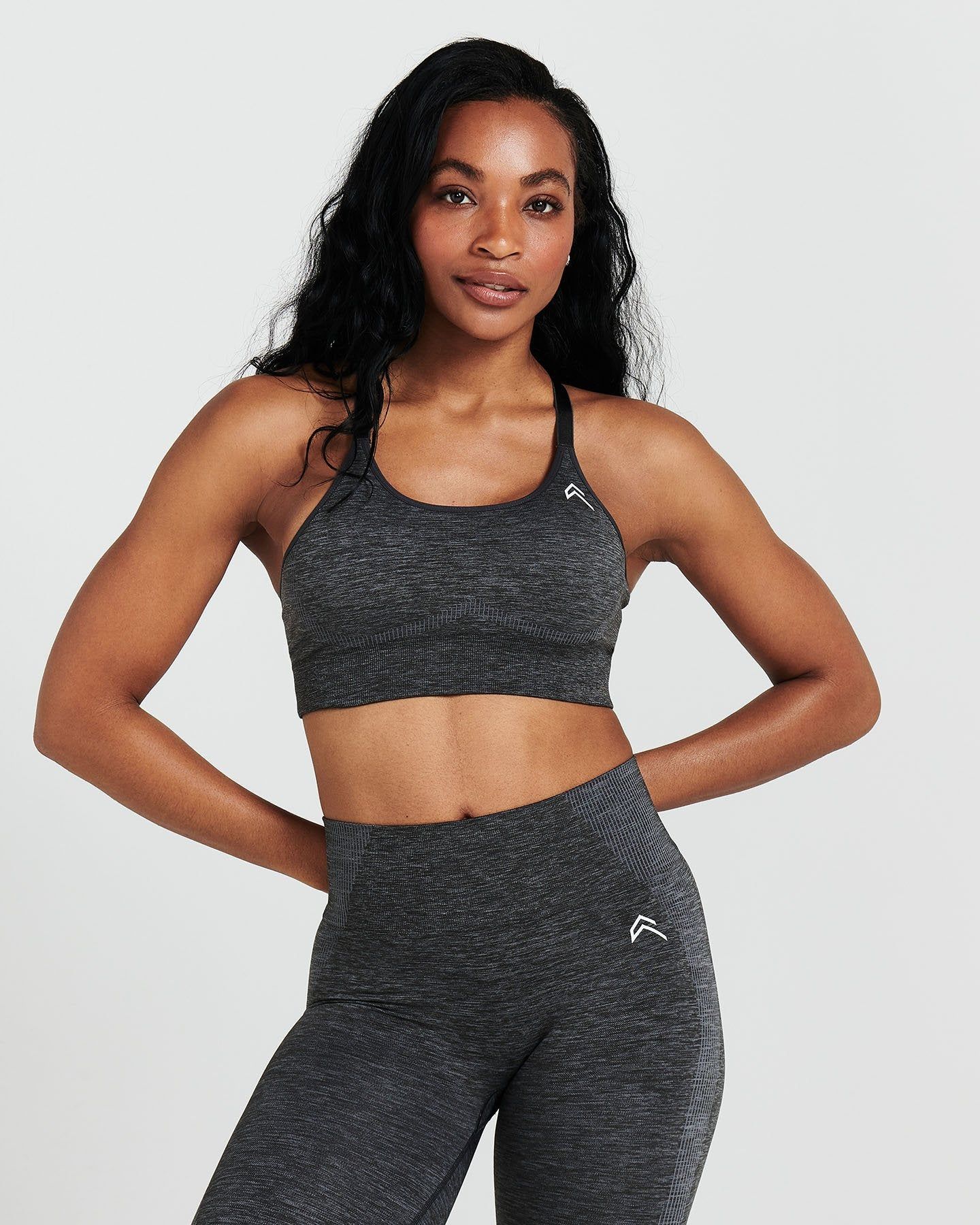 Classic Seamless Sports Bra | Coal Marl sold by Oner Active