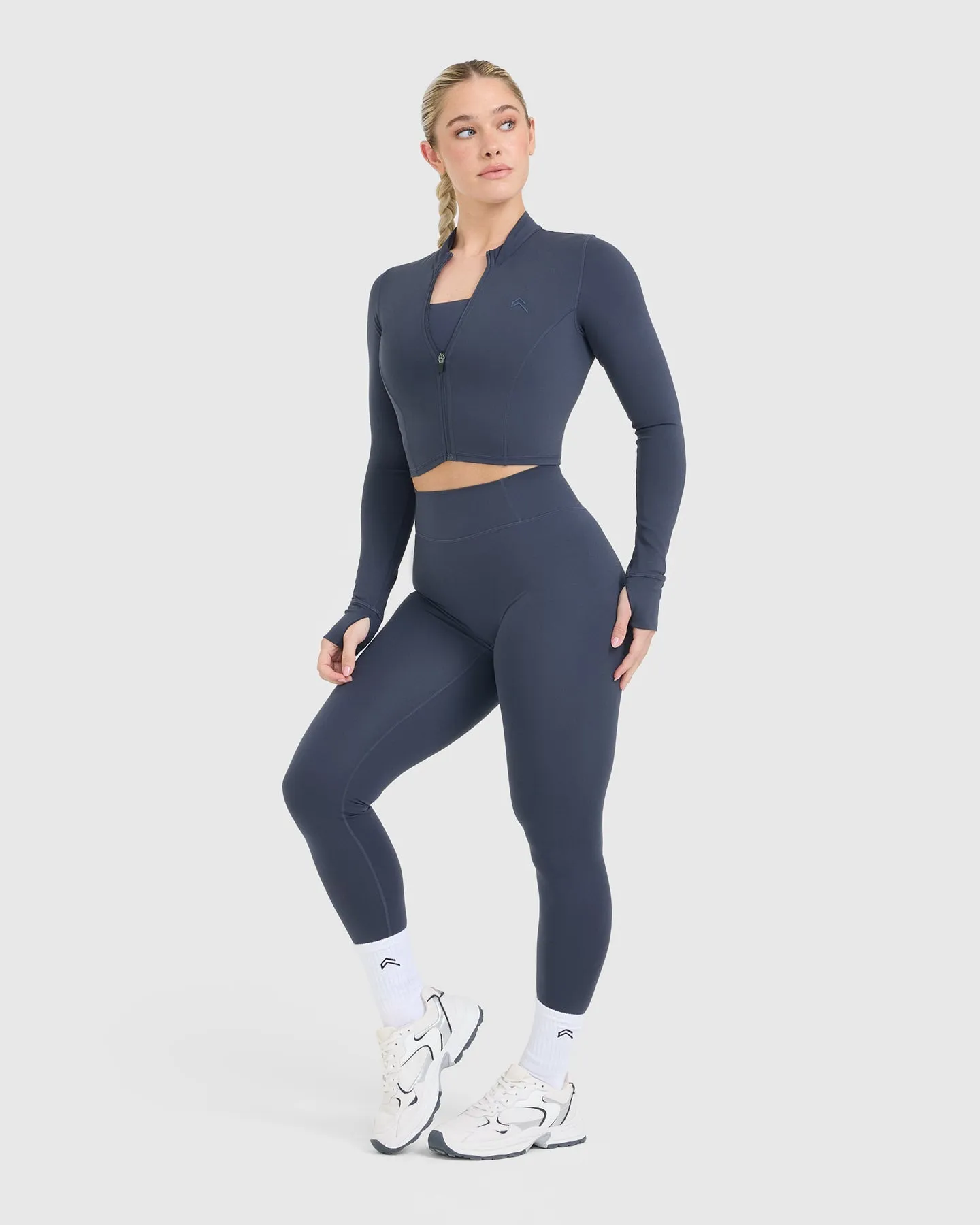 Timeless Crop Jacket | True Blue sold by Oner Active product image thumbnail 3