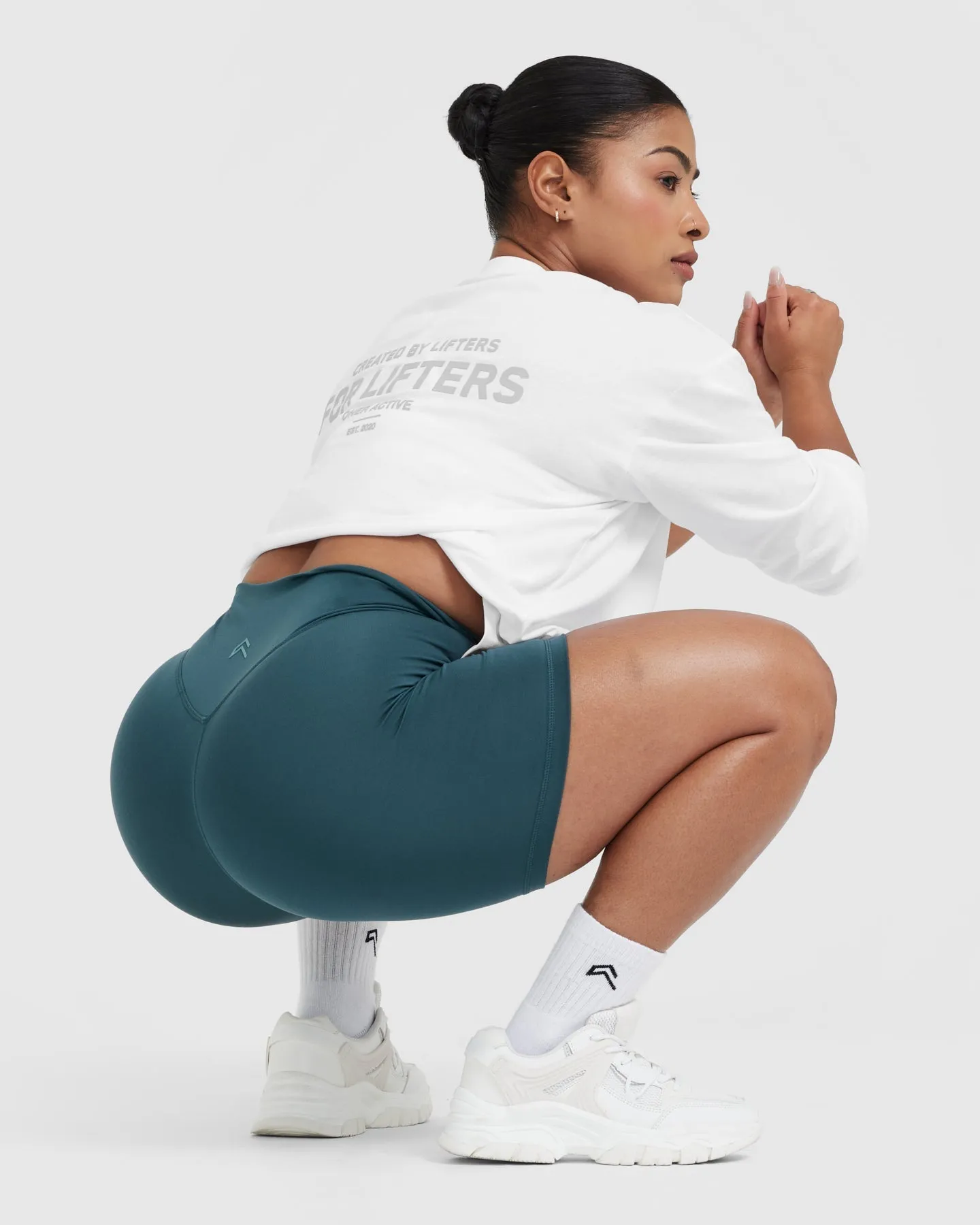 Classic Lifters Graphic Oversized Lightweight Long Sleeve Top | White sold by Oner Active product image thumbnail 3