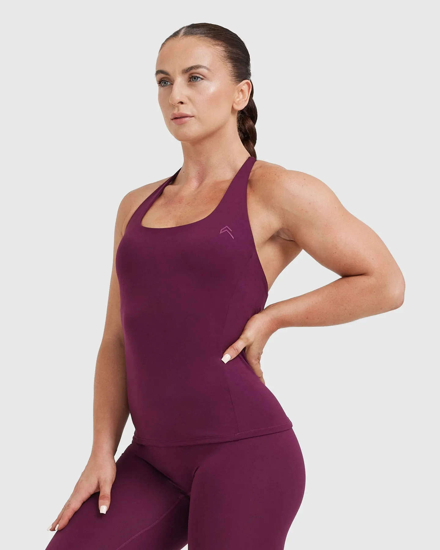 Timeless Square Neck Vest | Ripe Fig sold by Oner Active product image thumbnail 3