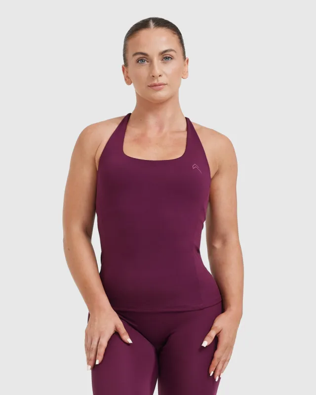 Timeless Square Neck Vest | Ripe Fig sold by Oner Active