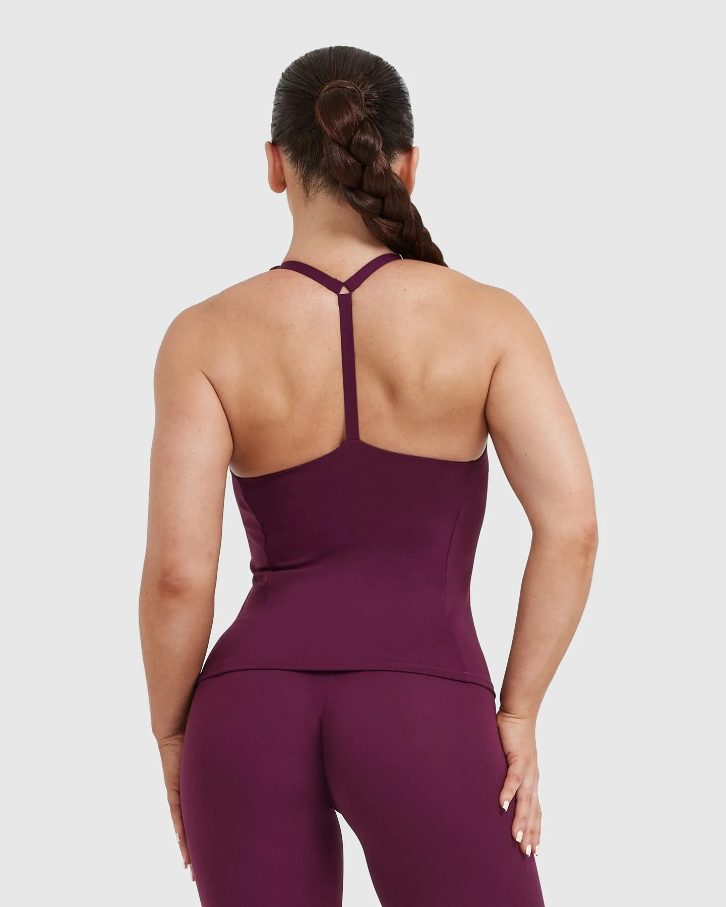 Timeless Square Neck Vest | Ripe Fig sold by Oner Active product image thumbnail 2