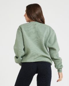 Classic Lounge Oversized Crew Neck | Sage sold by Oner Active