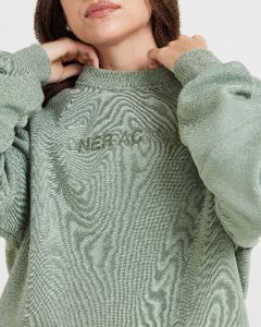 Classic Lounge Oversized Crew Neck | Sage sold by Oner Active