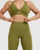 Unified High Waisted Leggings | Olive Green sold by Oner Active