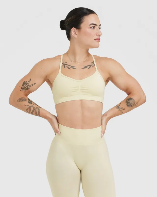Effortless Strappy Bralette | Vanilla sold by Oner Active