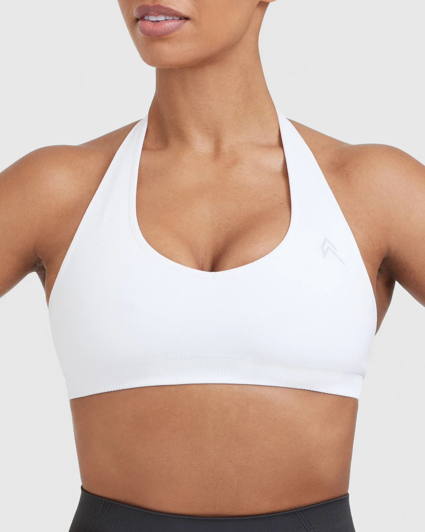 Classic Seamless 2.0 Halter Neck Bralette | White sold by Oner Active product image thumbnail 4