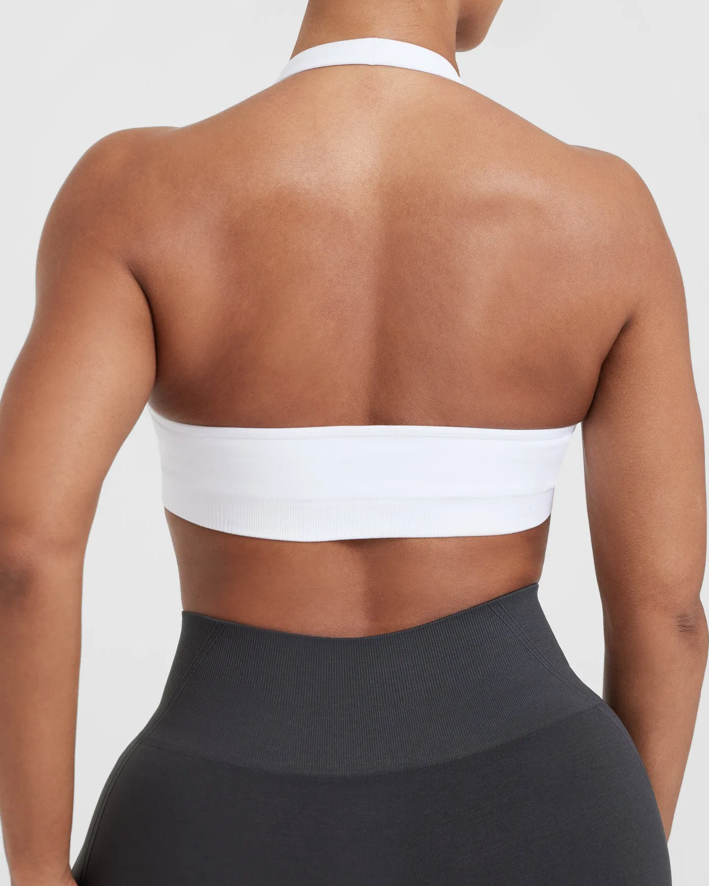 Classic Seamless 2.0 Halter Neck Bralette | White sold by Oner Active product image thumbnail 5