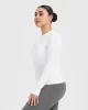 Go To Seamless Fitted Long Sleeve Top | White sold by Oner Active