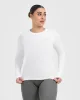 Go To Seamless Fitted Long Sleeve Top | White sold by Oner Active